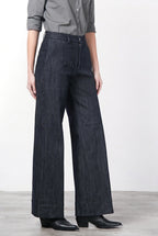 New York Studio pantalone chino donna in denim stretch straight fit