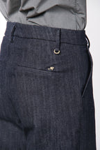 New York Studio pantalone chino donna in denim stretch straight fit