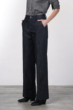 New York Studio pantalone chino donna in denim stretch straight fit