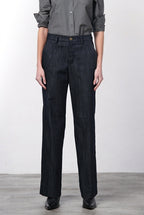 New York Studio pantalone chino donna in denim stretch straight fit
