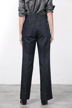 New York Studio pantalone chino donna in denim stretch straight fit