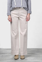 New York Studio pantalone chino donna in raso straight fit