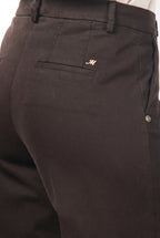 New York Studio Chinohose für Damen aus Satin mit straight fit