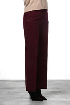 New York Studio Chinohose für Damen aus Satin mit straight fit