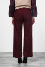 New York Studio Chinohose für Damen aus Satin mit straight fit