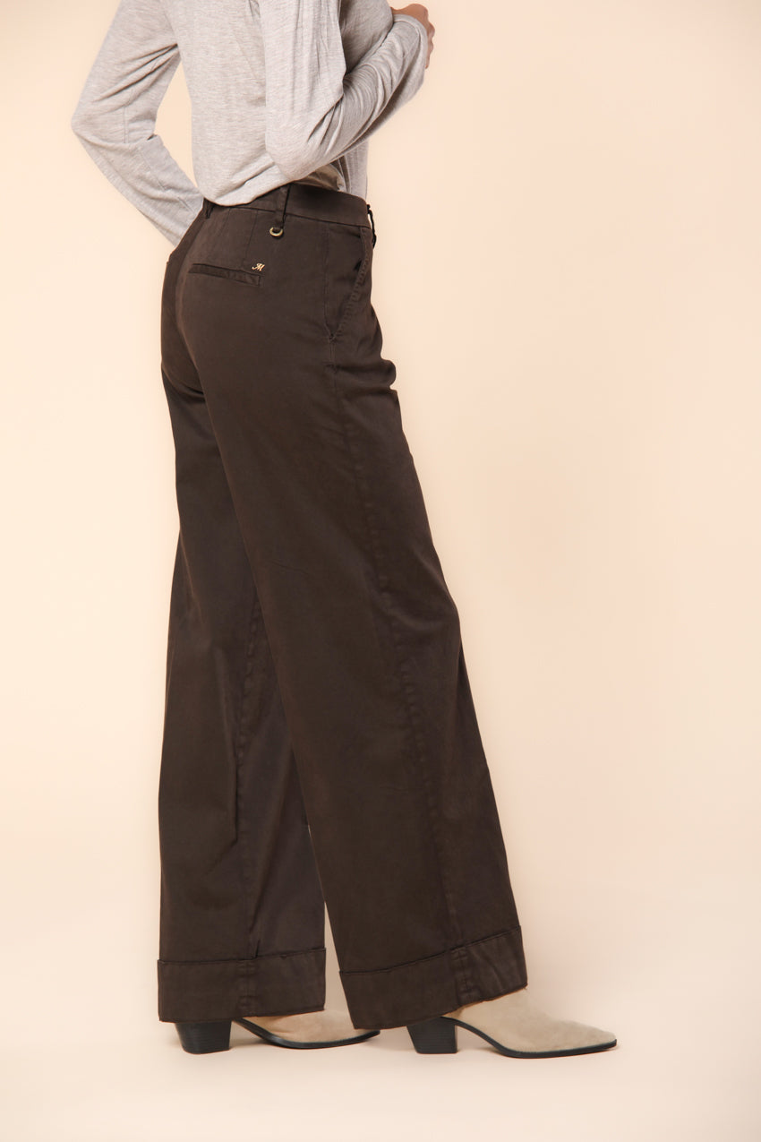 New York Studio women's chino pants in satin relaxed fit