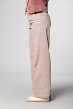 New York Studio pantalon chino femme en mélange coton-laine coupe wide leg