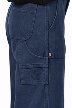 Dallas Wide pantalon chino femme en canvas straight fit