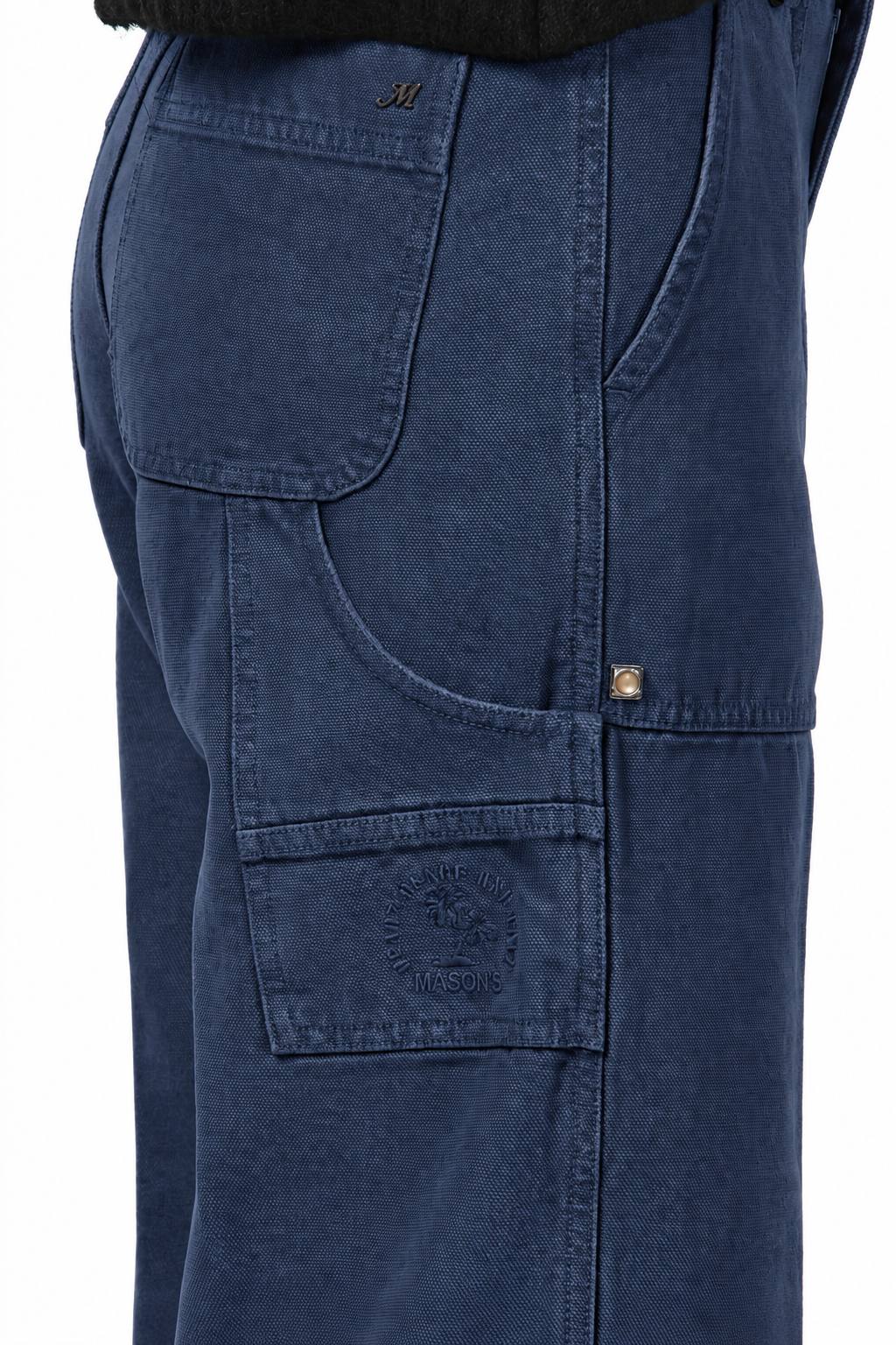 Dallas Wide pantalon chino femme en canvas straight fit