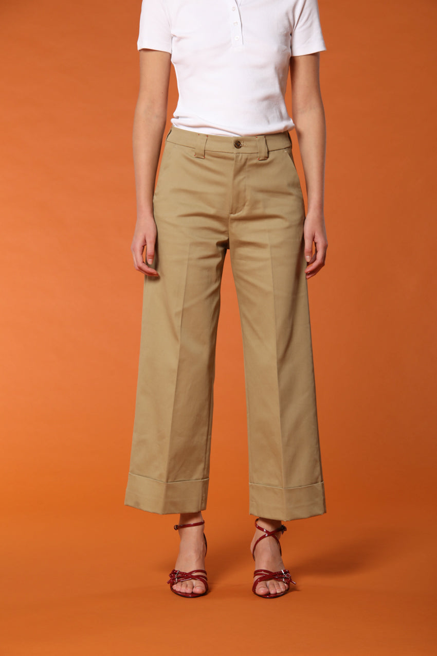 New York Studio Cropped Damen Chino Hose aus Baumwoll-Twill Relaxed Fit