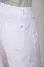 New York Studio Cropped pantalone chino donna in gabardina straight fit
