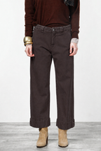 New York Studio Crop pantalone chino donna in twill stretch straight fit