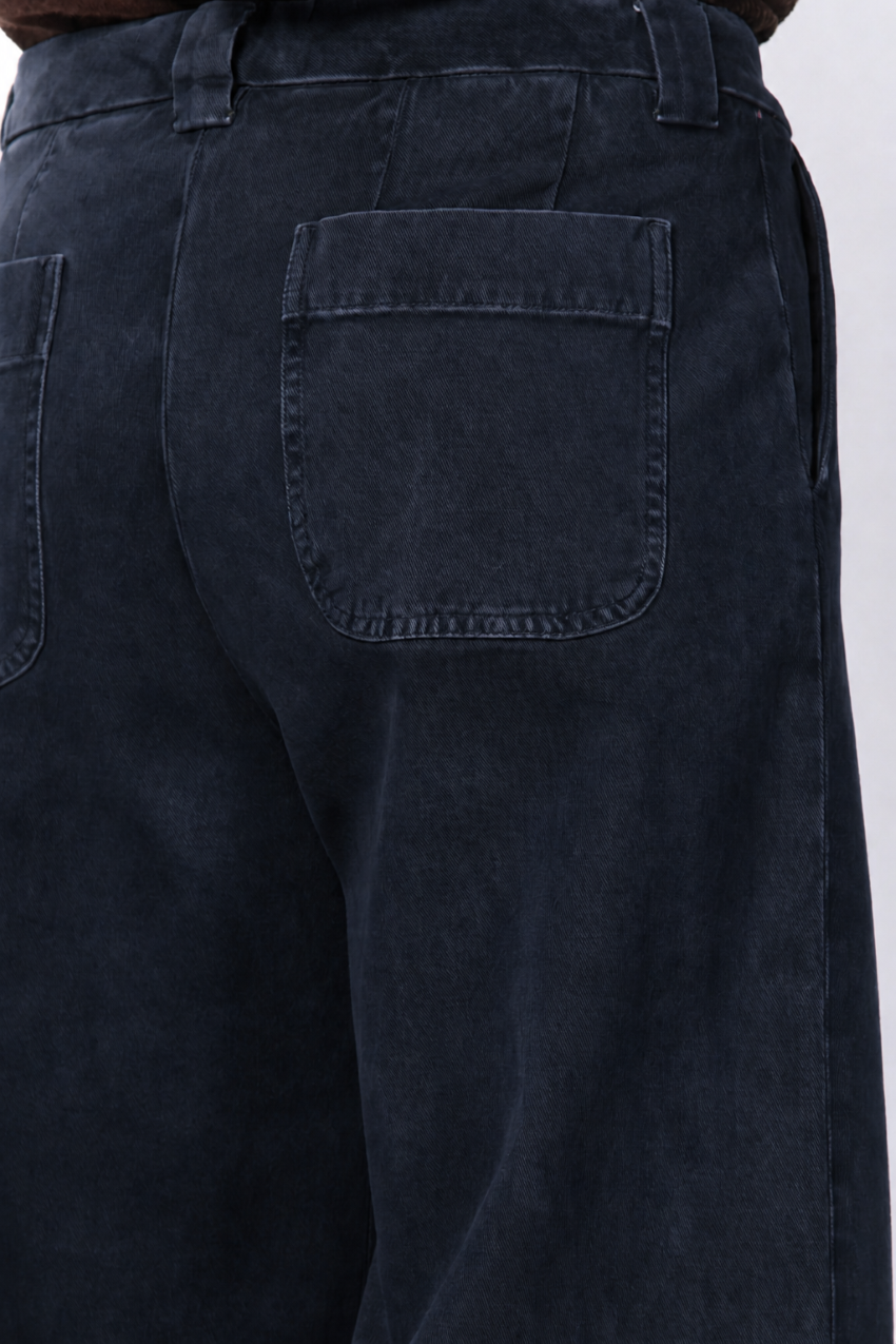 New York Studio Crop pantalone chino donna in twill stretch straight fit