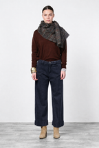 New York Studio Crop pantalone chino donna in twill stretch straight fit