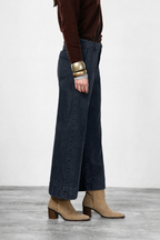 New York Studio Crop pantalone chino donna in twill stretch straight fit