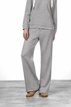 New York Studio Elax pantalón chino de mujer en jersey efecto punto straight fit