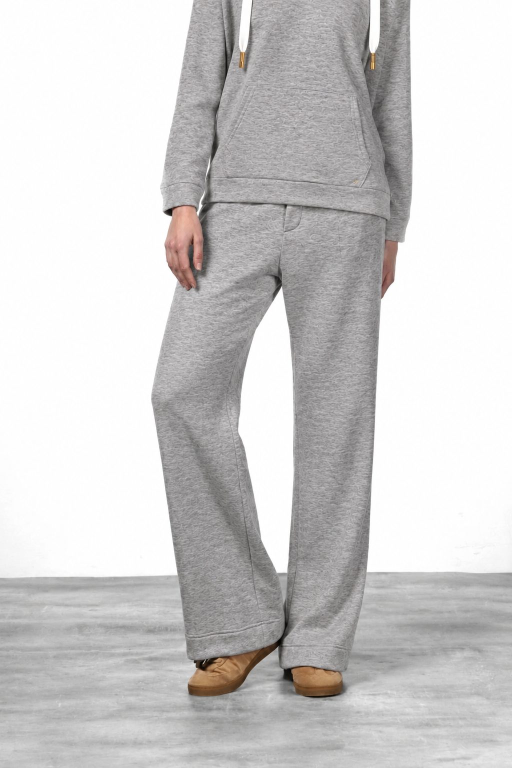 New York Studio Elax pantalón chino de mujer en jersey efecto punto straight fit