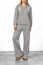 New York Studio Elax pantalón chino de mujer en jersey efecto punto straight fit