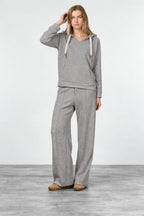 New York Studio Elax pantalón chino de mujer en jersey efecto punto straight fit