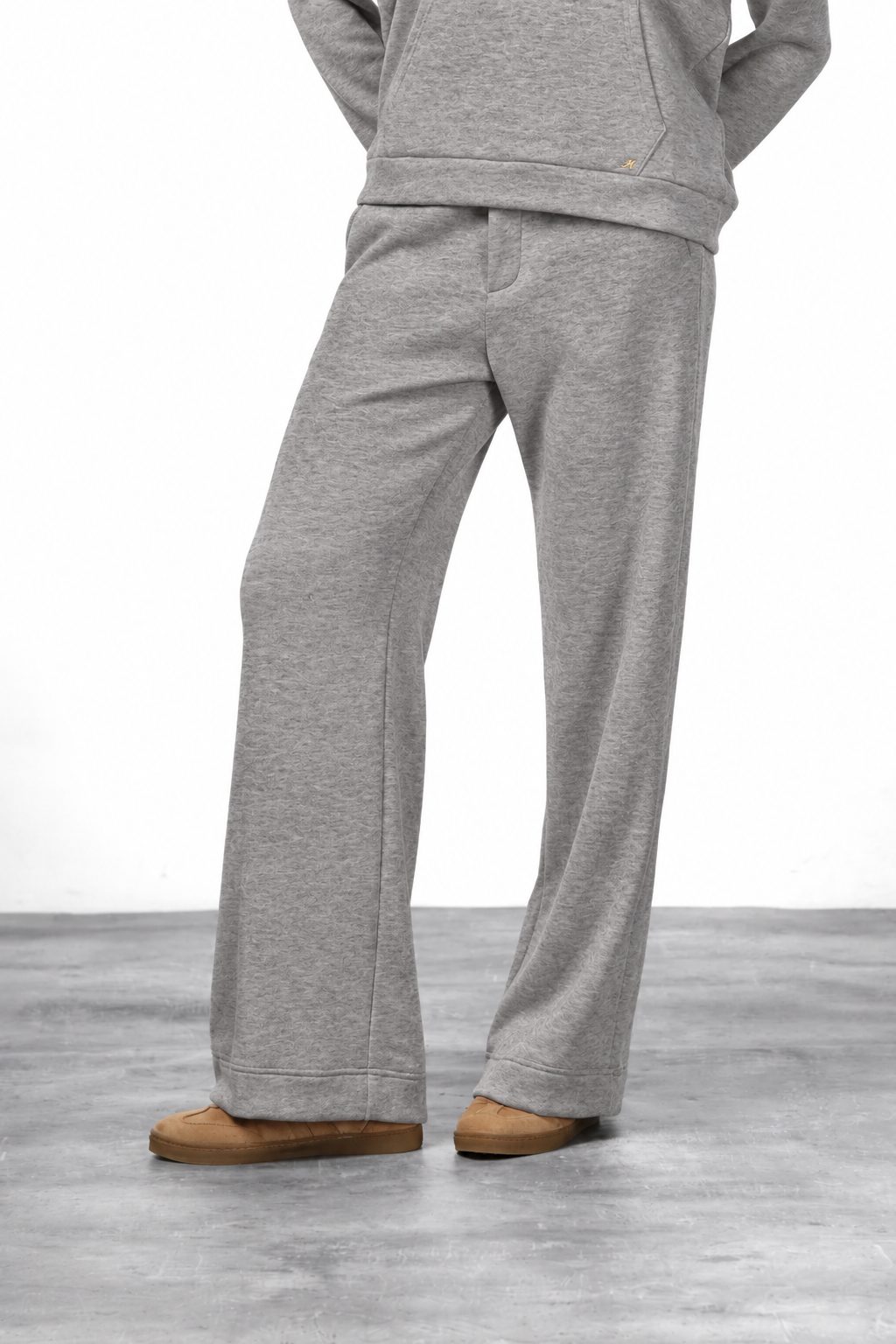 New York Studio Elax pantalón chino de mujer en jersey efecto punto straight fit