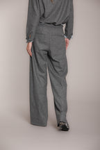 Foto 5 New York Studio Elax pantalone chino donna in lana unita wide leg