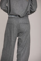 Foto 4 New York Studio Elax pantalone chino donna in lana unita wide leg