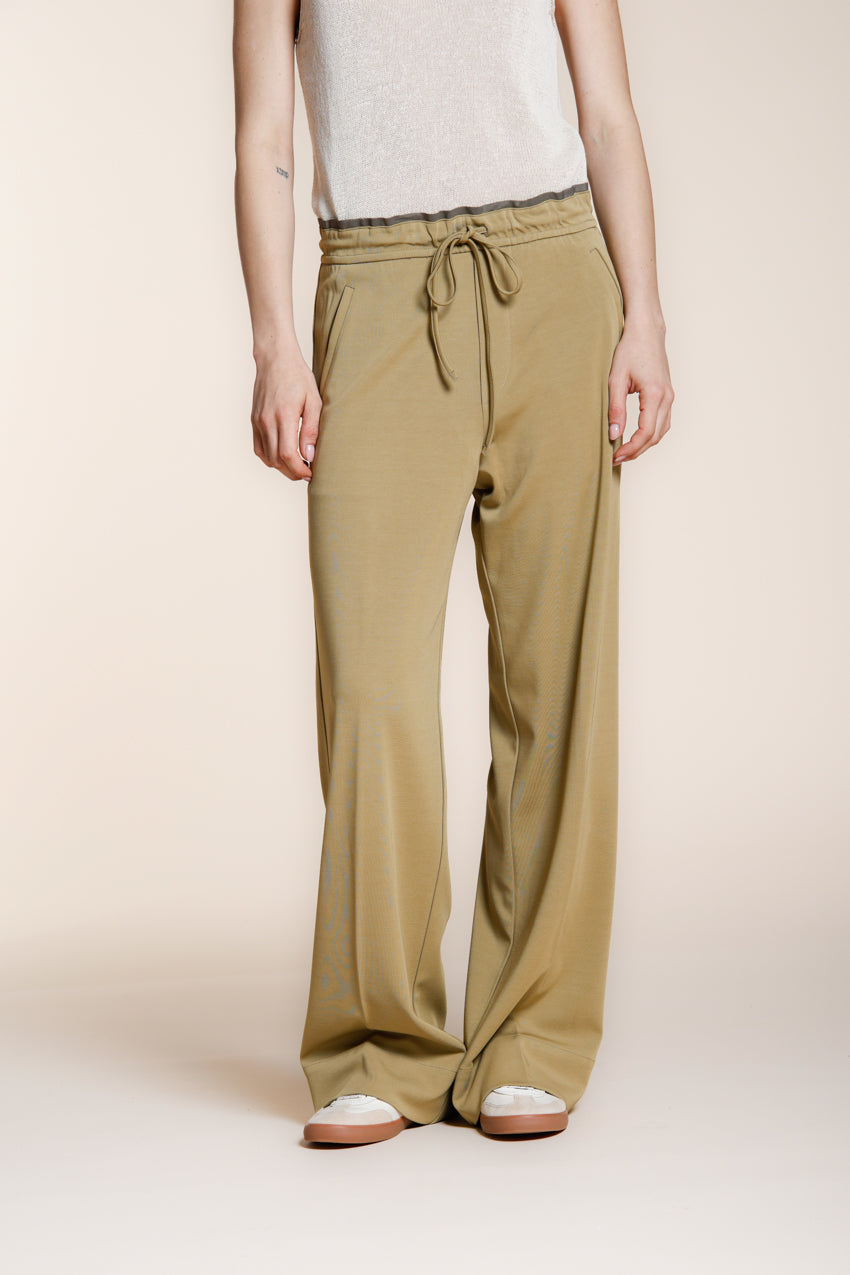 New York Studio Elax pantalone chino jogger donna in jersey straight fit