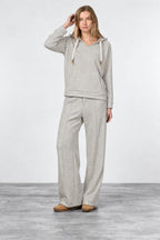 New York Studio Elax pantalón chino de mujer en jersey efecto punto straight fit