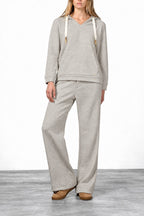New York Studio Elax pantalón chino de mujer en jersey efecto punto straight fit