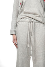 New York Studio Elax Chinohose für Damen aus Jersey mit Strickeffekt und straight fit