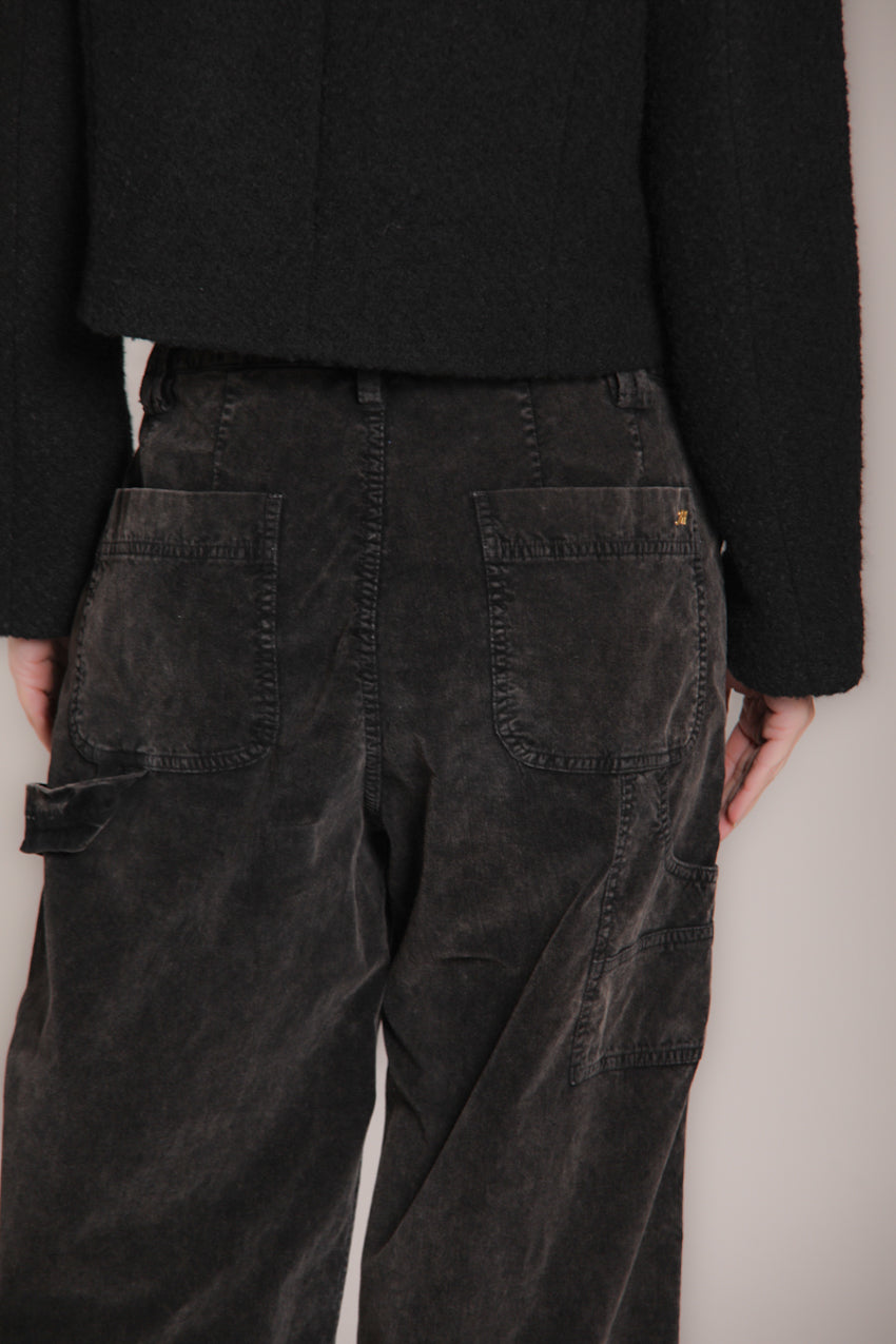 Foto 4 Dallas Wide L pantaloni cargo donna in velluto 1000 righe wide leg