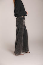 Foto 6 Dallas Wide L pantaloni cargo donna in velluto 1000 righe wide leg