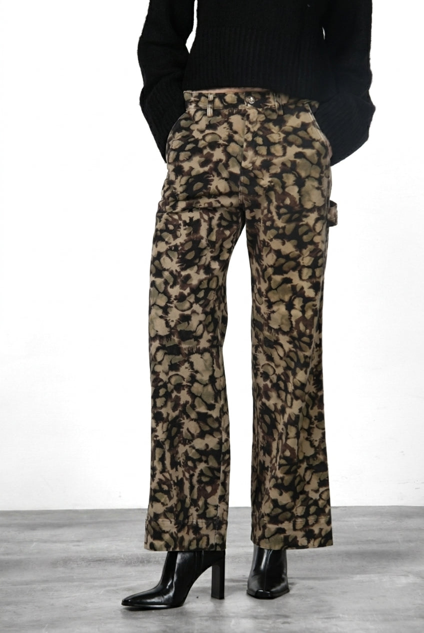 Dallas Wide Work pantalón chino de mujer en bull motivo camouflage straight fit