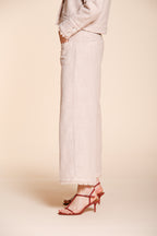 New York Studio Cropped pantalone chino donna in stuoia straight fit