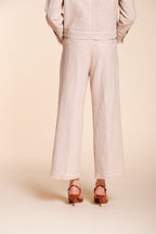 New York Studio Cropped pantalone chino donna in stuoia straight fit