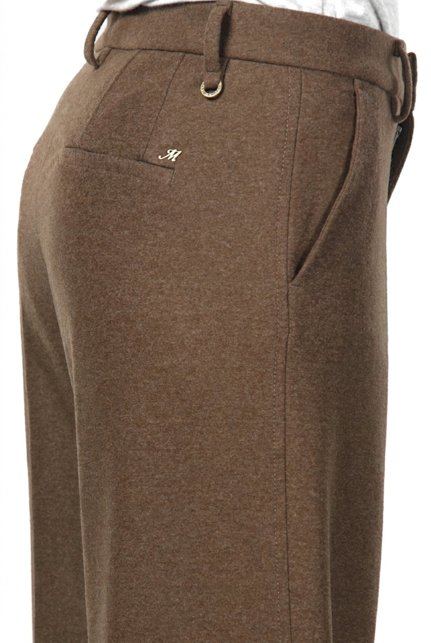 New York Studio Tailored pantalon chino femme en jersey flanelle straight fit

