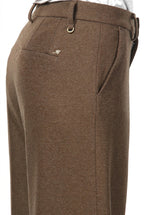 New York Studio Tailored pantalon chino femme en jersey flanelle straight fit
