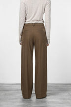 New York Studio Tailored pantalon chino femme en jersey flanelle straight fit
