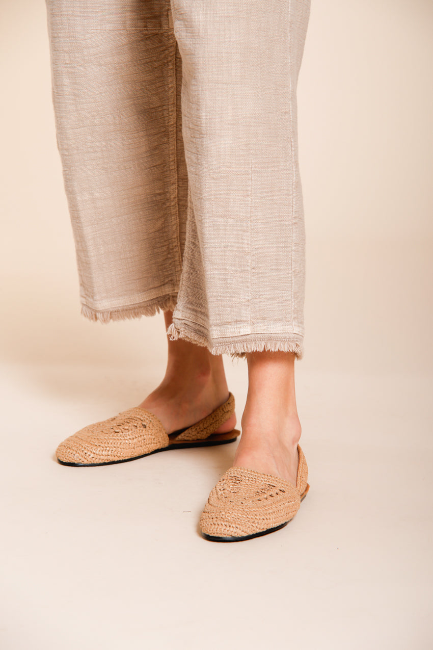 Vivienne Work pantalon cargo femme en natté balloon fit