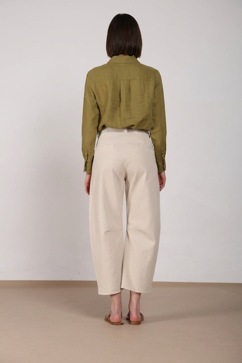 Vivienne City pantalón chino mujer en bull stretch balloon fit