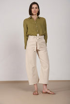 Vivienne City pantalón chino mujer en bull stretch balloon fit