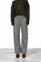 Vivienne City women’s chino pants in wool with balloon fit