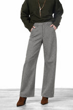 Vivienne City women’s chino pants in wool with balloon fit