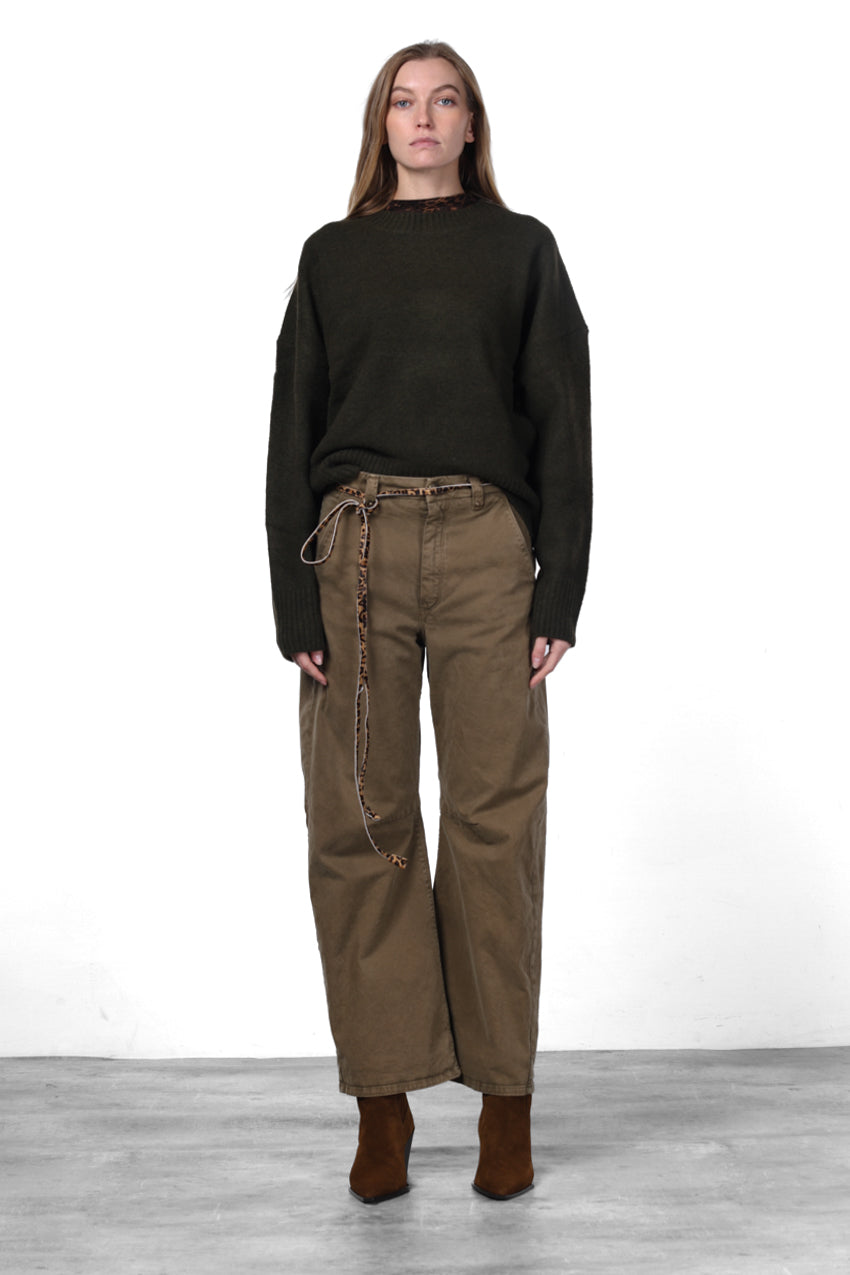 Vivienne City pantalón chino de mujer en gabardina balloon fit