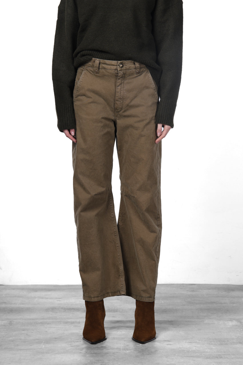 Vivienne City pantalón chino de mujer en gabardina balloon fit