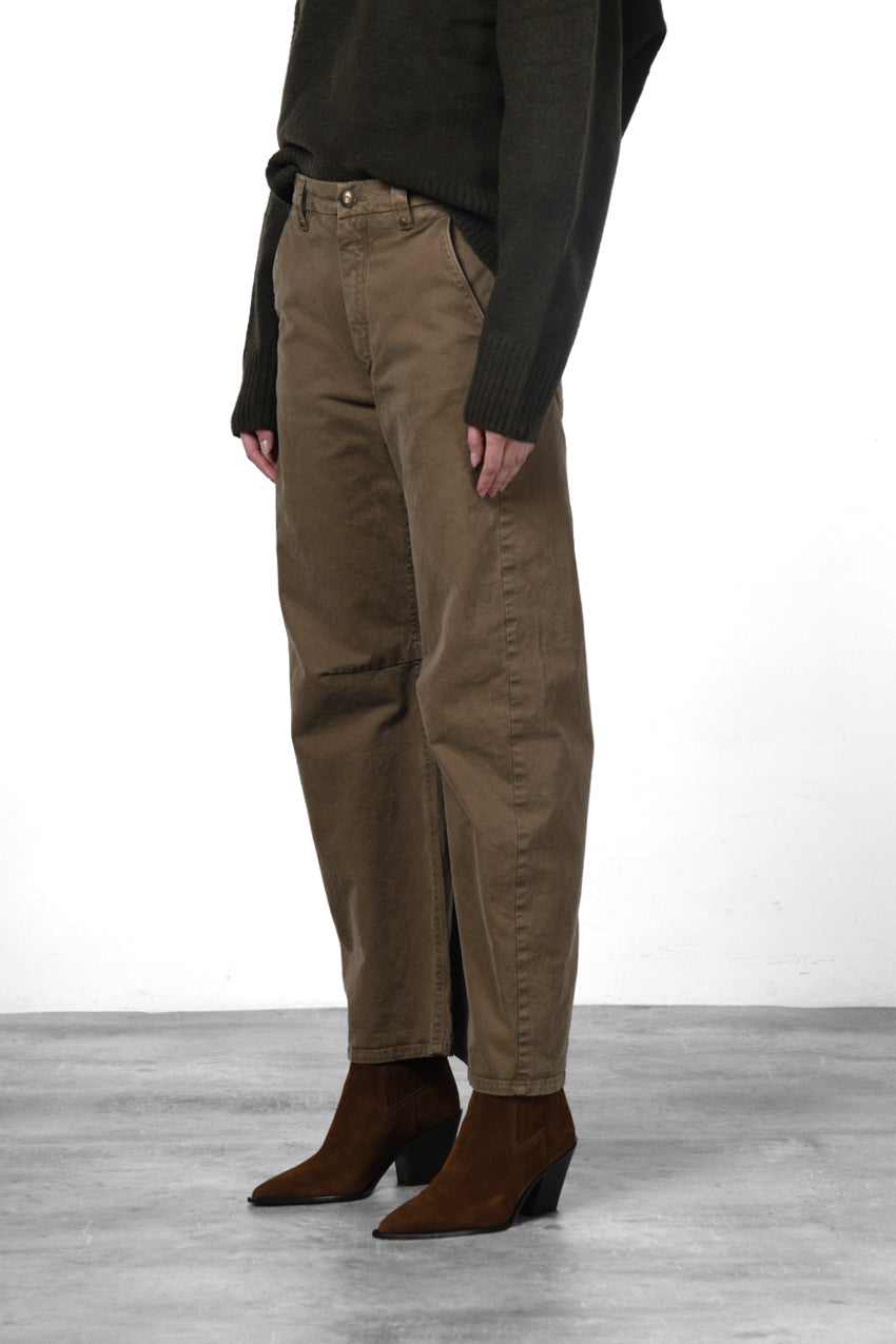 Vivienne City pantalón chino de mujer en gabardina balloon fit