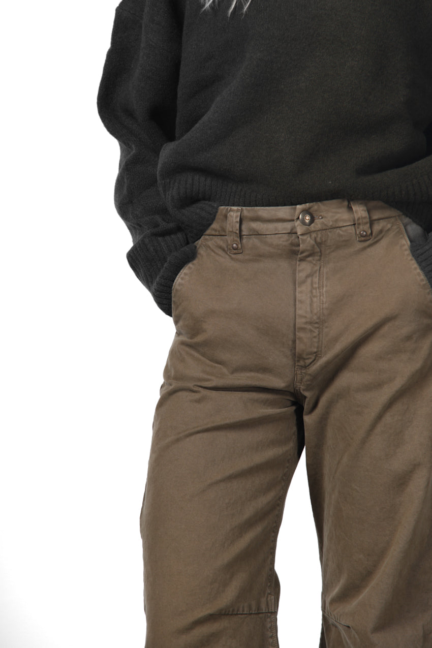 Vivienne City pantalón chino de mujer en gabardina balloon fit