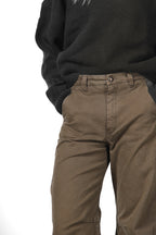 Vivienne City pantalón chino de mujer en gabardina balloon fit