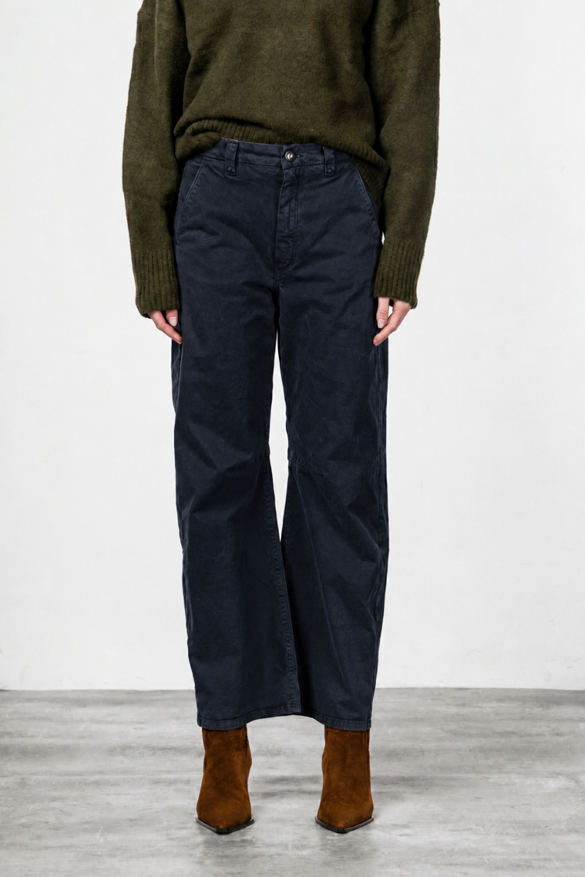 Vivienne City pantalón chino de mujer en gabardina balloon fit