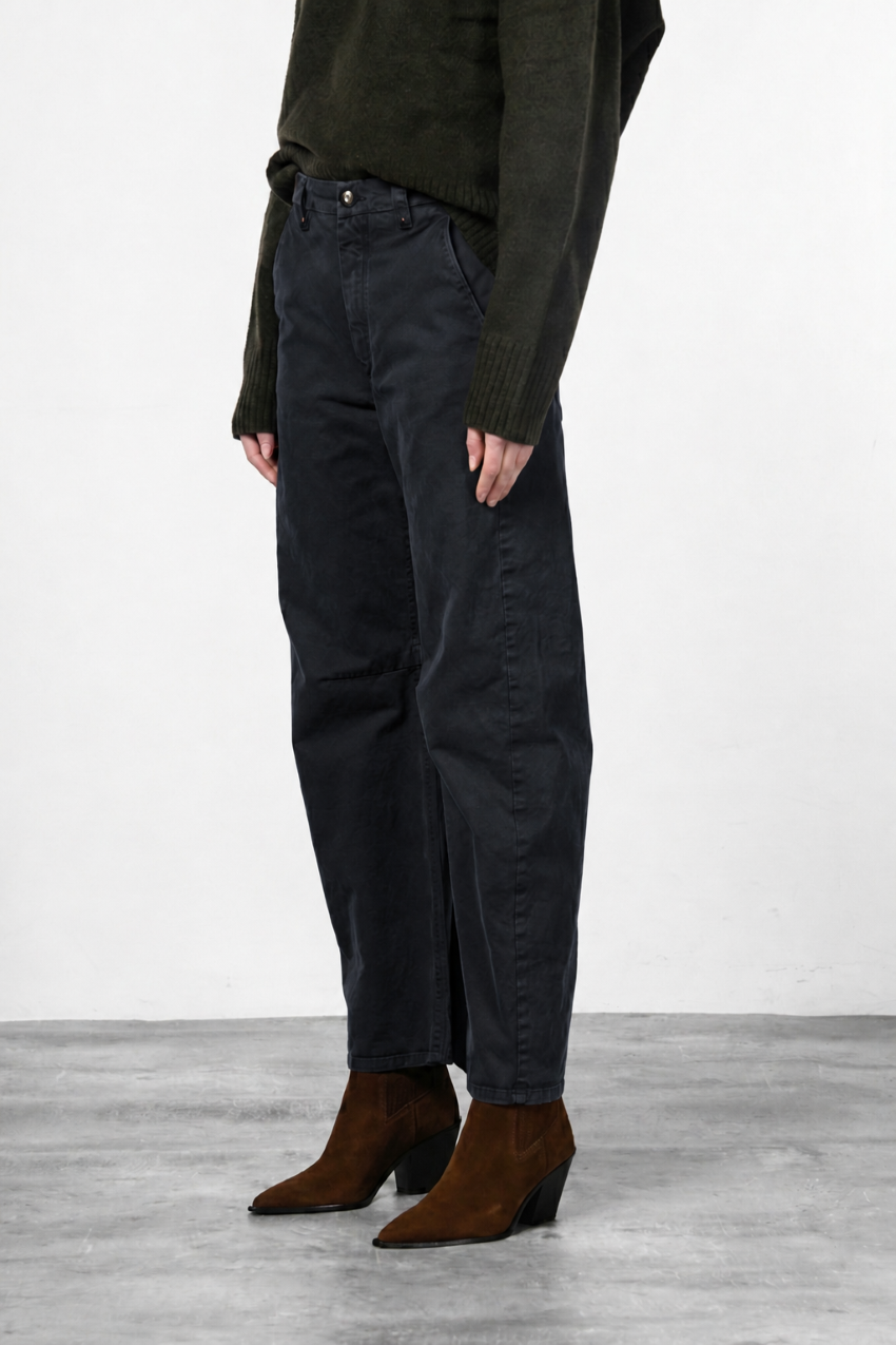 Vivienne City pantalón chino de mujer en gabardina balloon fit